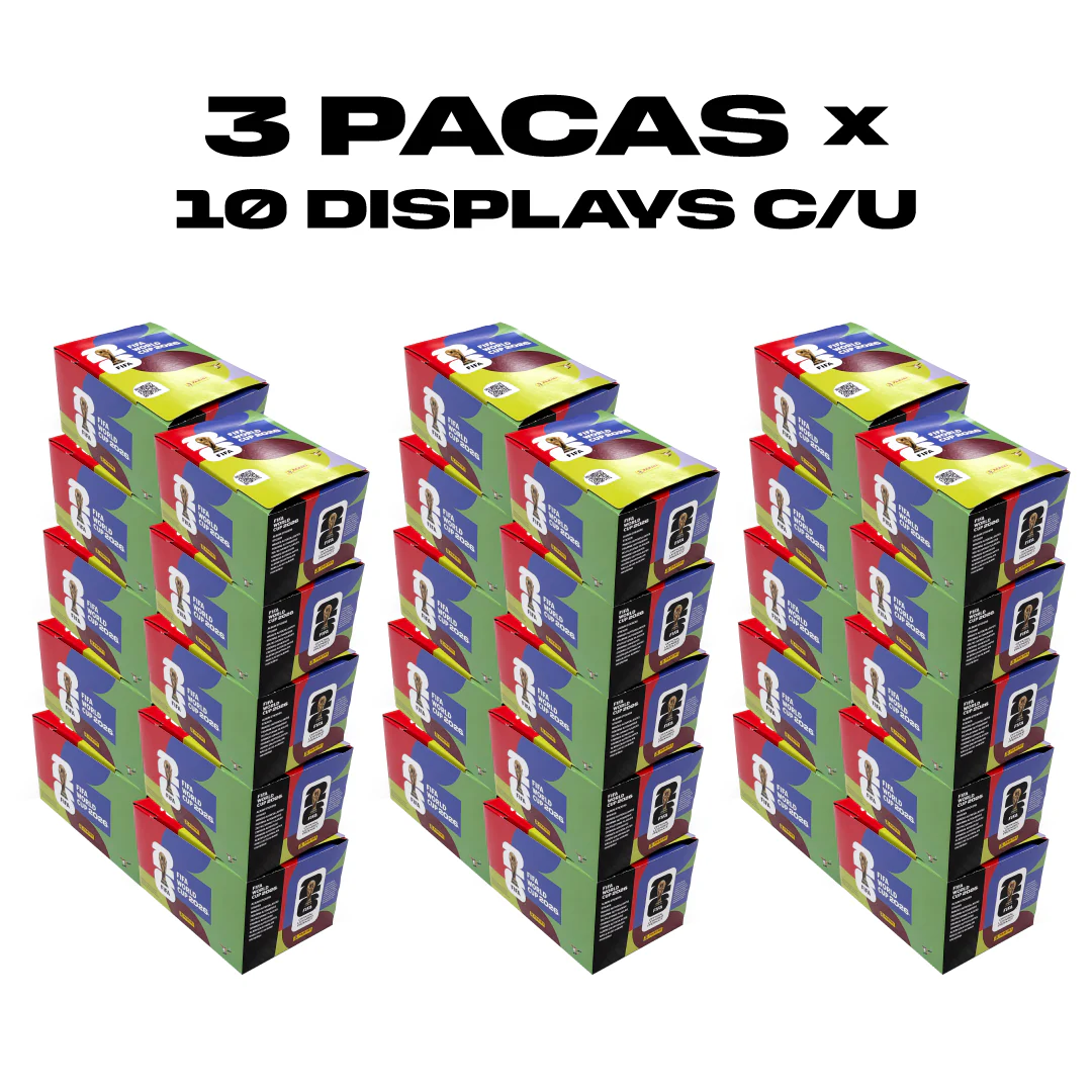 Combo 3 Pacas x 10 Display c/u COPA MUNDIAL DE LA FIFA 2026™